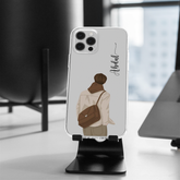 Aesthetic Boys Name Signature Transparent Case 5